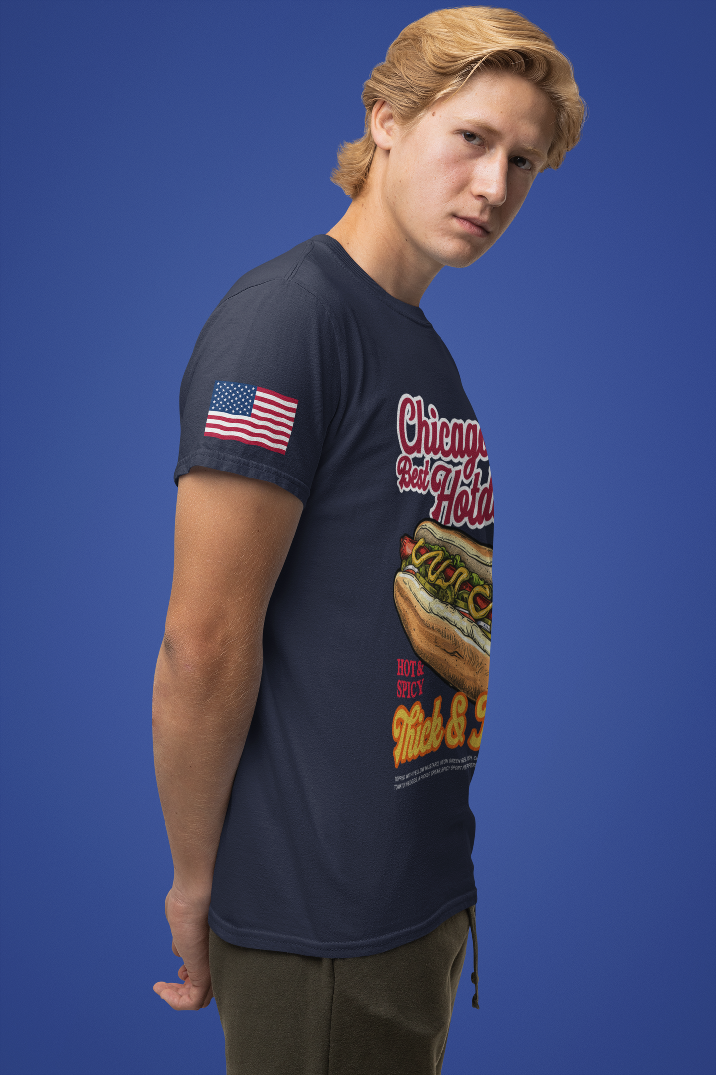 Chicago Best Hotdogs T-Shirt - Hot Dog Thick Juicy Since 1837 Food Humor Tee