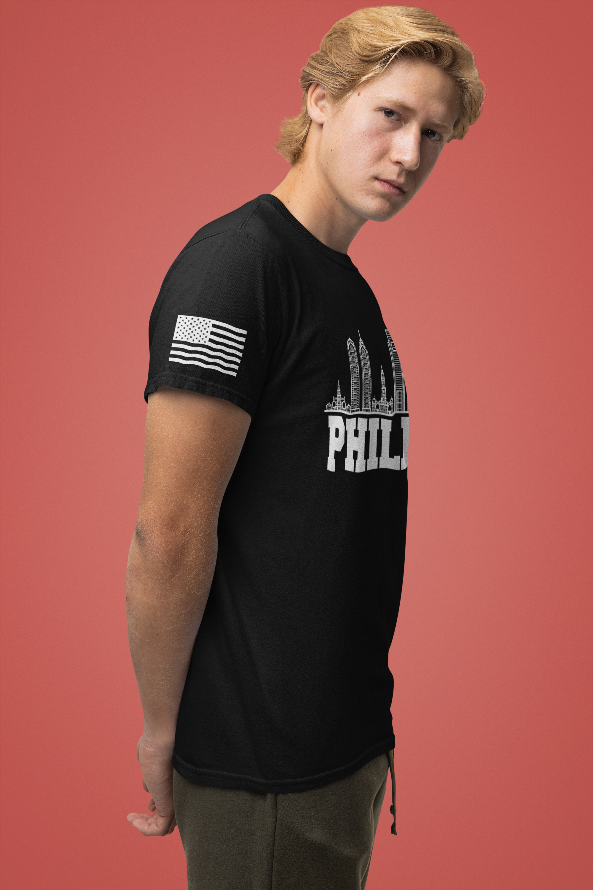 Philly T-Shirt – Philadelphia Skyline Line Art Graphic Tee