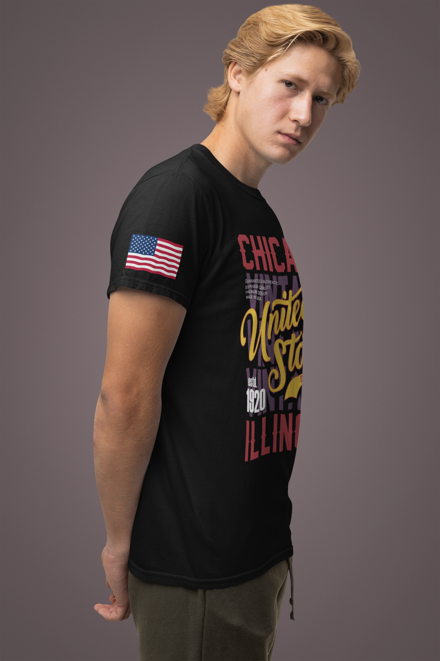 Chicago United States Illinois T-Shirt - Limited Edition 1920 Vintage Streetwear