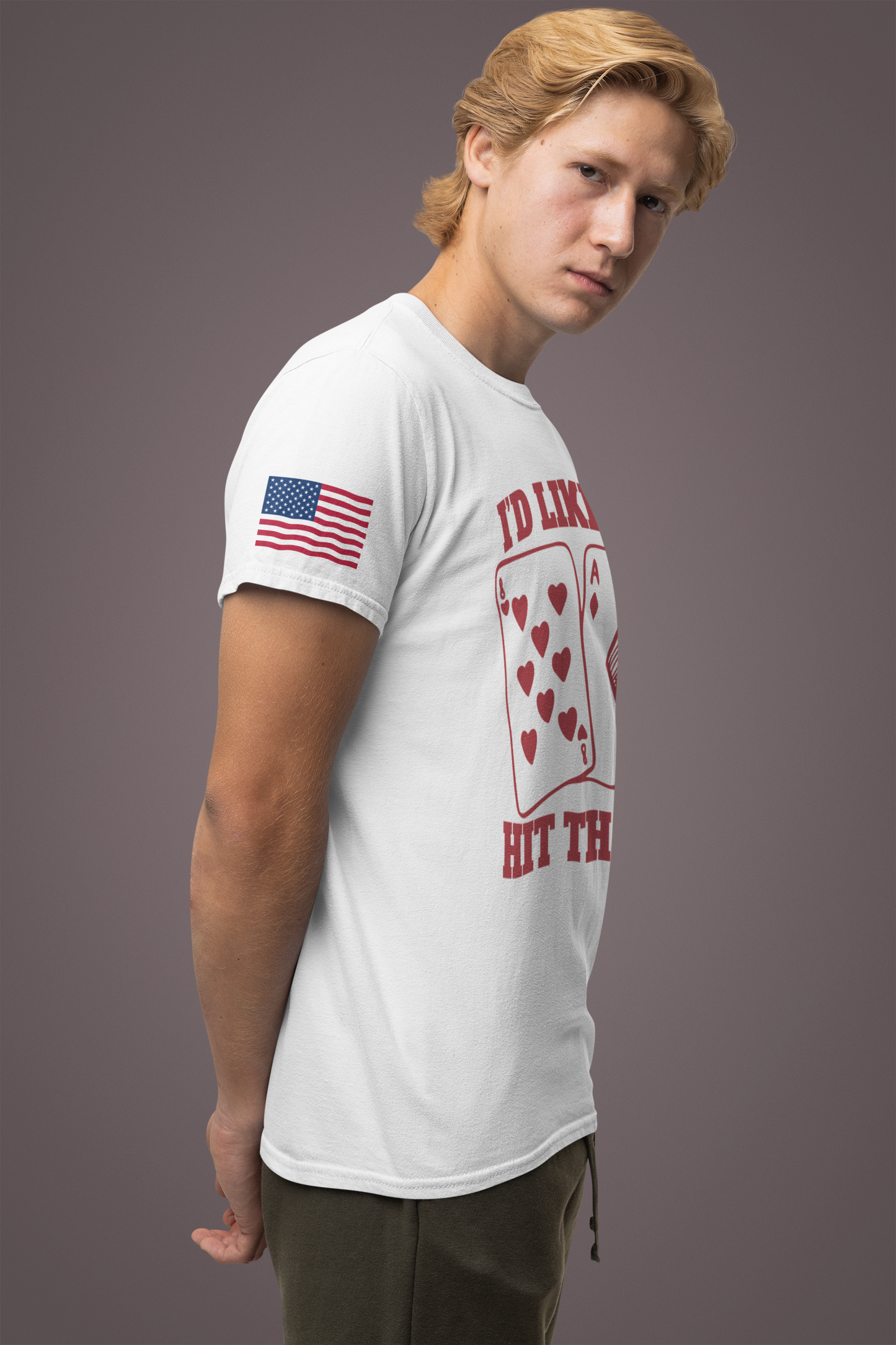 I'd Like To Hit That T-Shirt - Blackjack Cards Vegas Casino Humor Funny Gambling