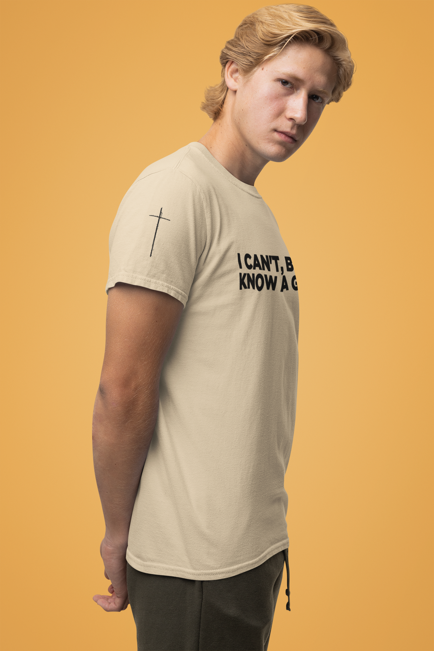 I Can't But I Know a Guy T-Shirt – Christian Faith Jesus Religious Graphic Tee