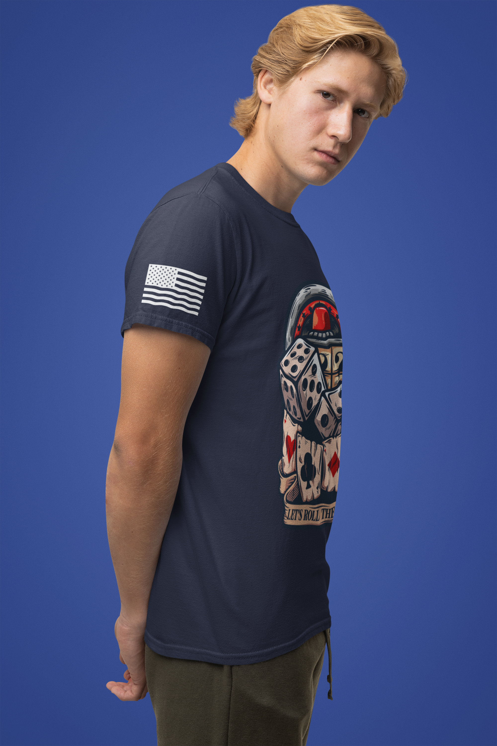 Let's Roll the Dice T-Shirt – Casino Slot Machine Poker Cards Graphic Tee