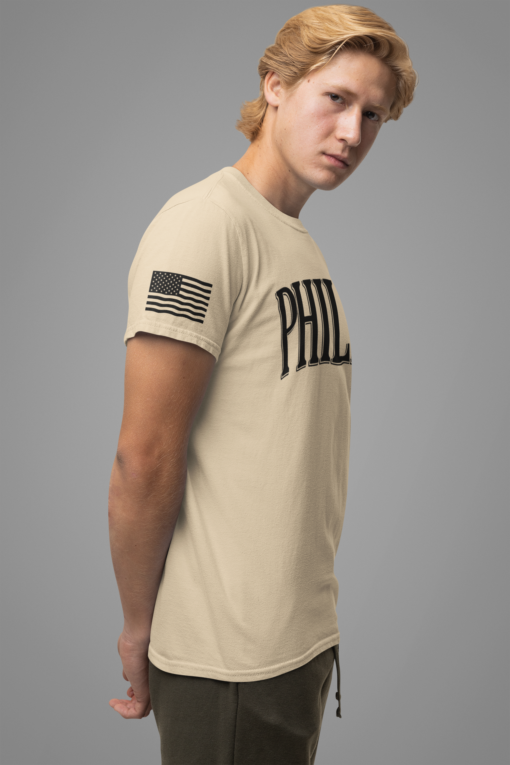 Philly T-Shirt – Bold Arched Classic Black Typography Graphic Tee
