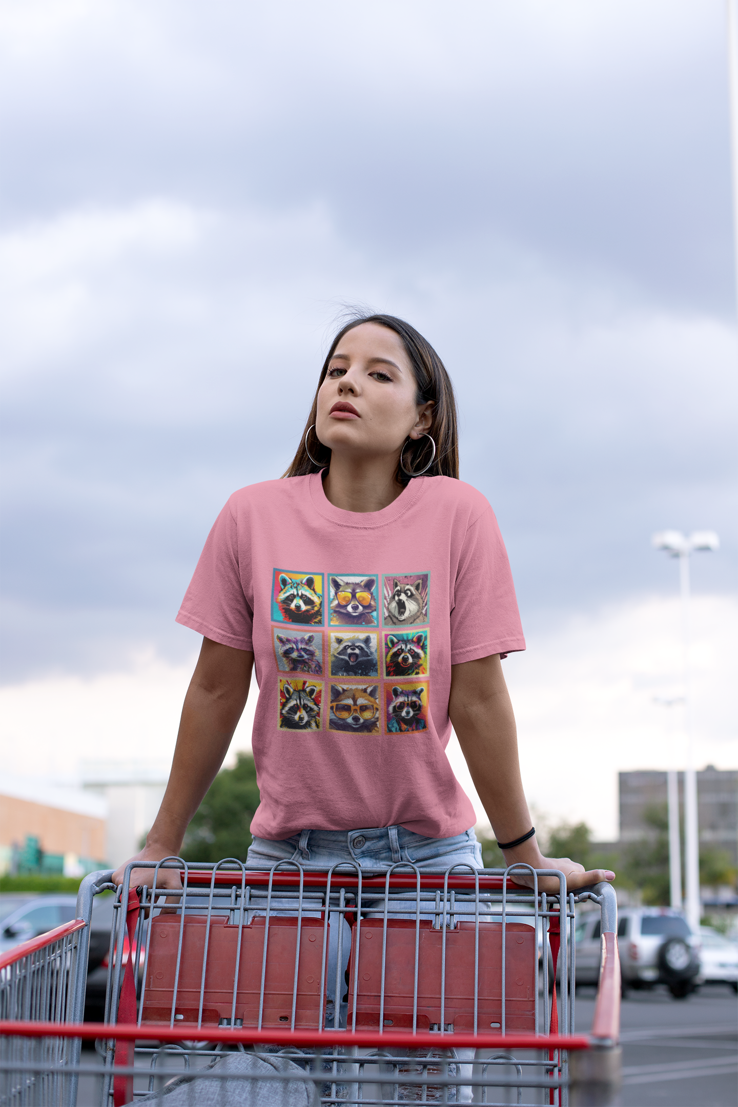 Cool Raccoons Pop Art Tshirt – Nine Funky Bandits