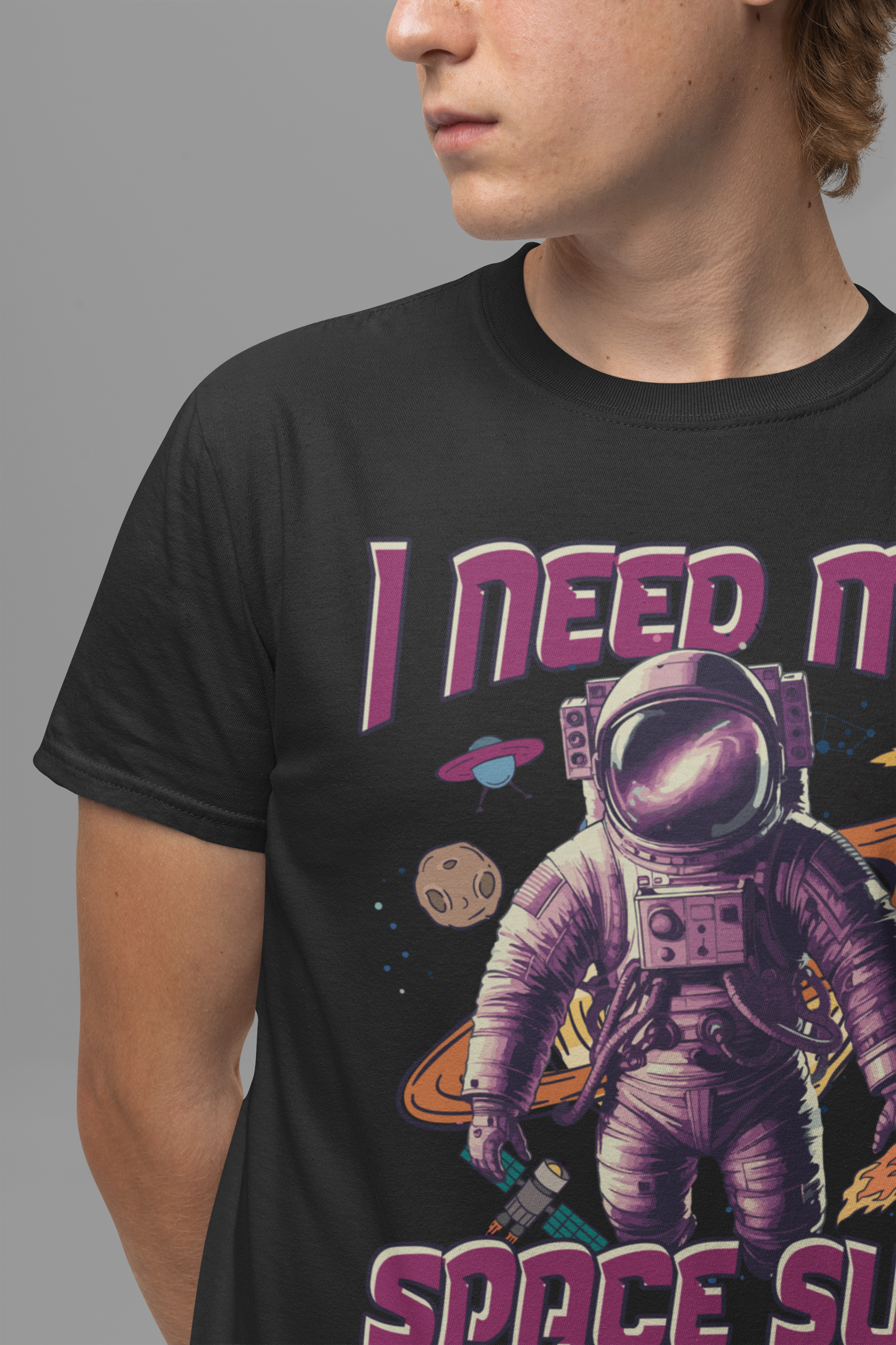 I Need My Space Suit Astronaut Introvert Humor T-Shirt