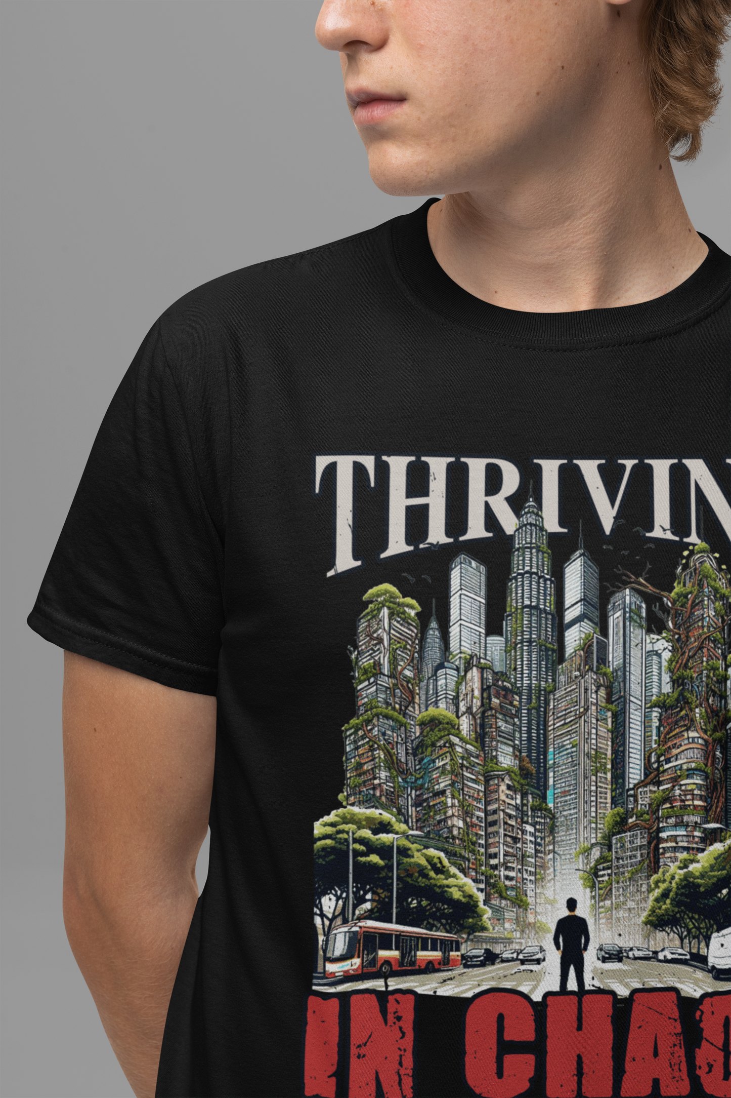 Thriving in Chaos | Resilience & Strength Motivational T-Shirt