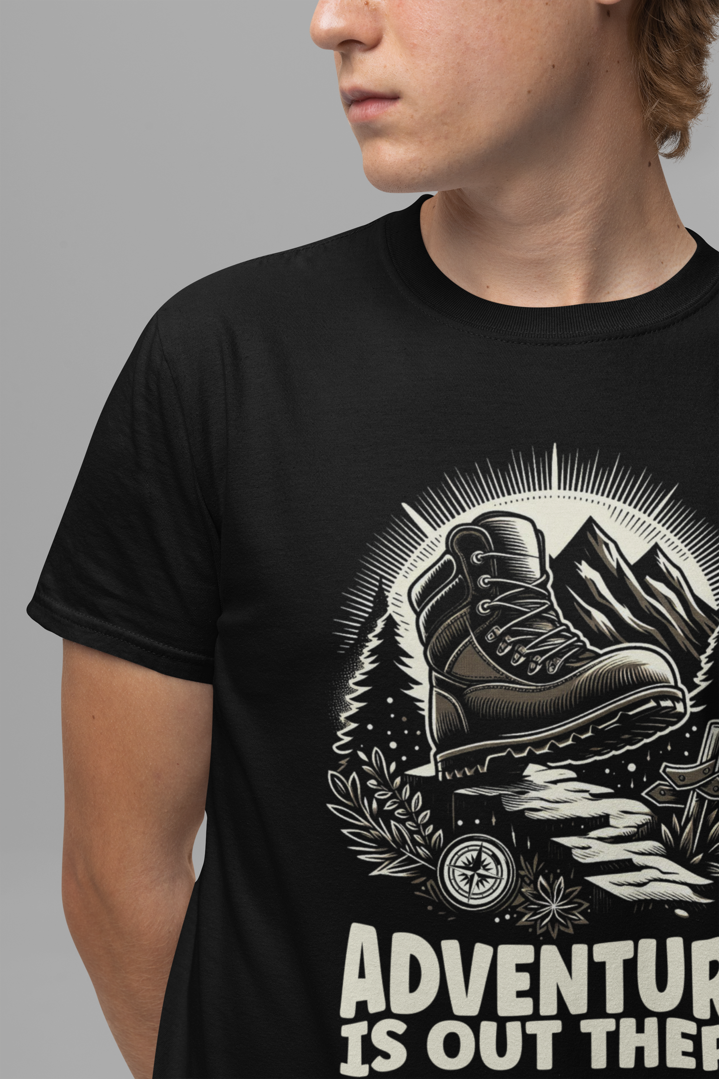Explore More Worry Less Hiking Adventure Boot T-Shirt