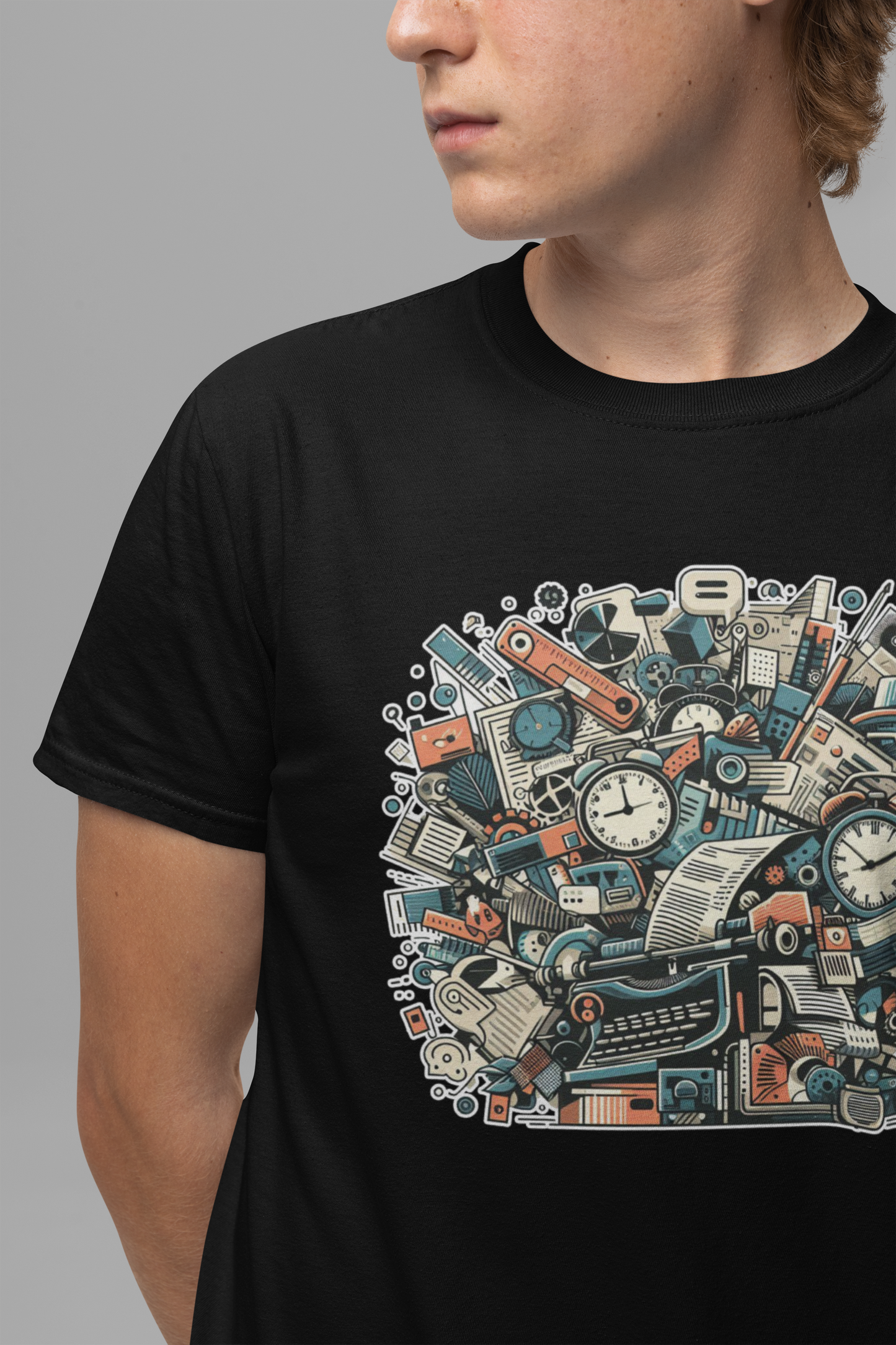 Urban Overload: Crowded Objects T-Shirt