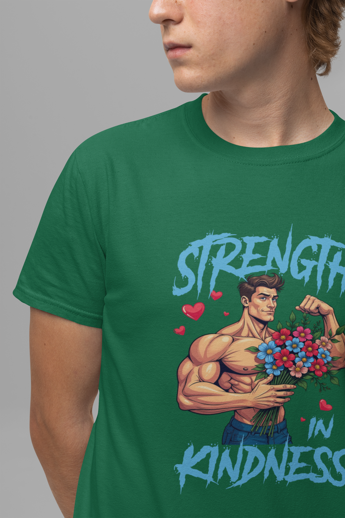 Strength in Kindness Shirt Bold Message Graphic Tee Inspiring Statement for Empaths Teachers Healers and Everyday Compassion Warriors