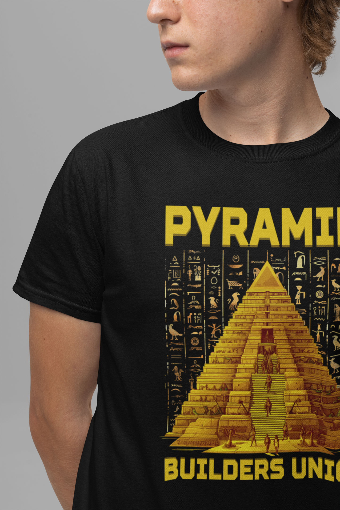 Pyramid Builders Union Tee, Ancient Worker Pride Shirt, Historical Labor Graphic, Egypt Crew Top, Stone by Stone Gift