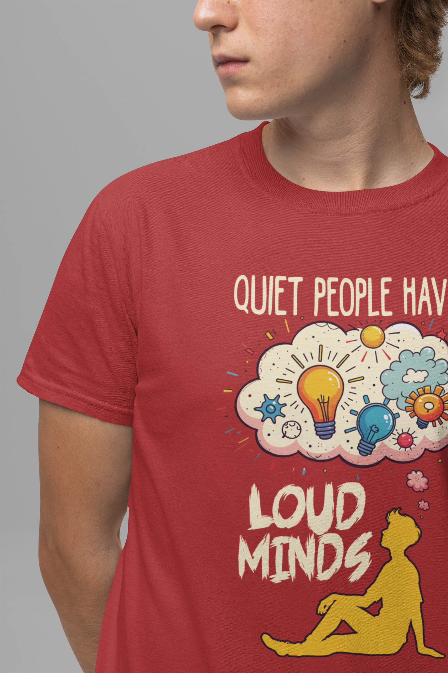 Quiet People Have Loud Minds Tee, Introvert Quote Shirt, Thoughtful Soul Graphic Tee, Depth Over Volume Top, Inner World Gift
