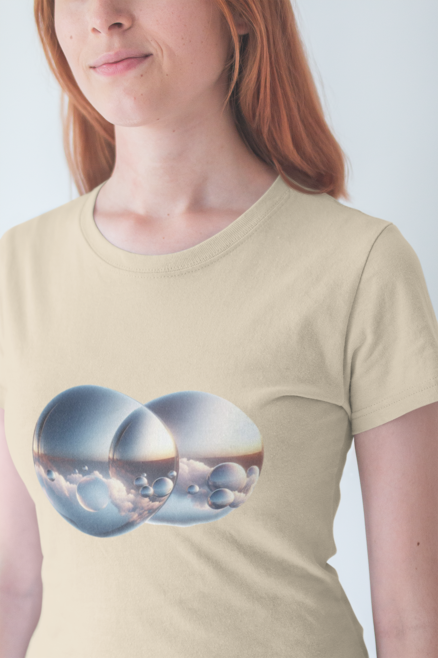 Parallel Universe Portal – Illusional Bubble Window Graphic T-Shirt