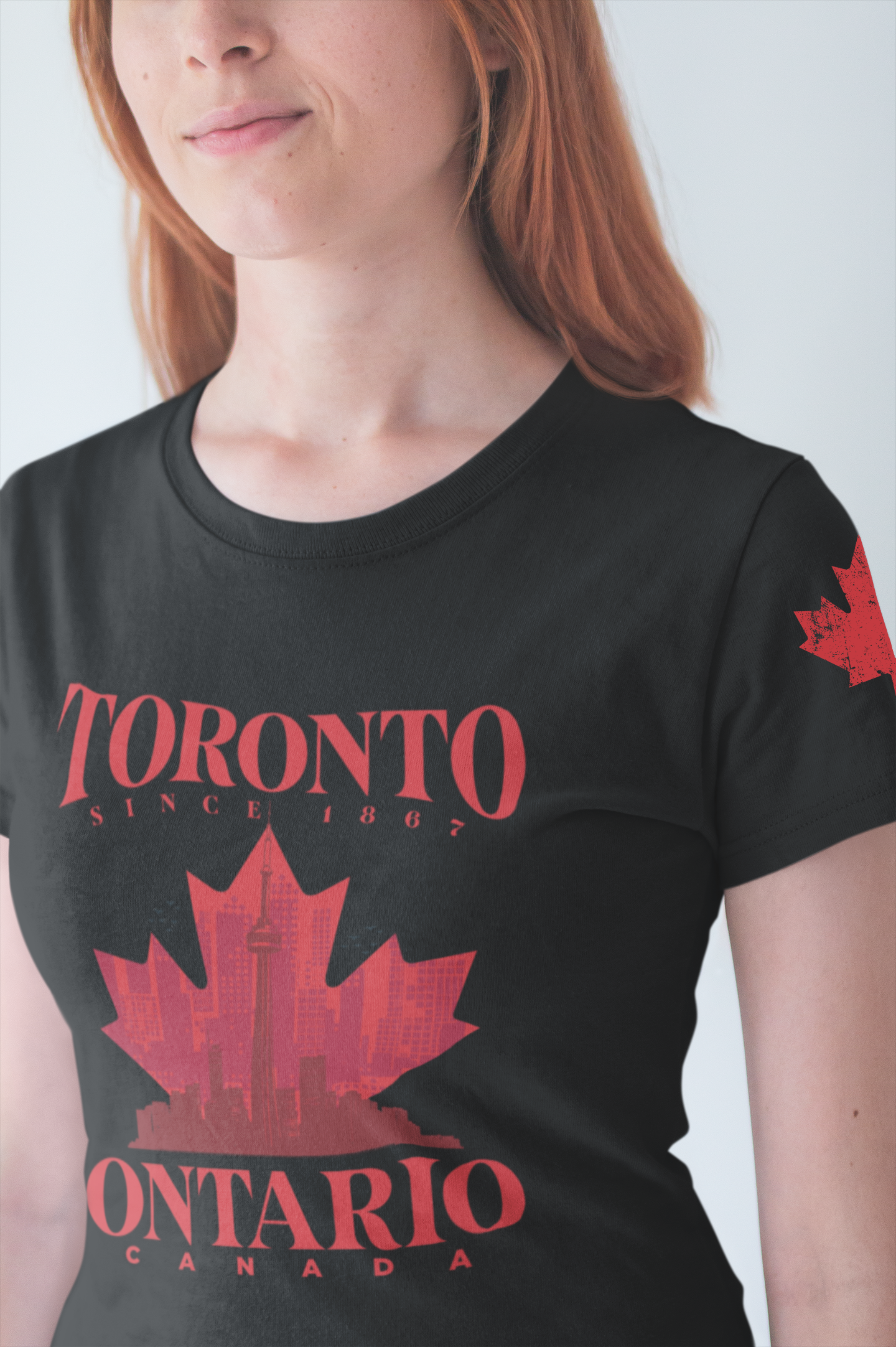 Toronto Skyline Maple Leaf T-Shirt