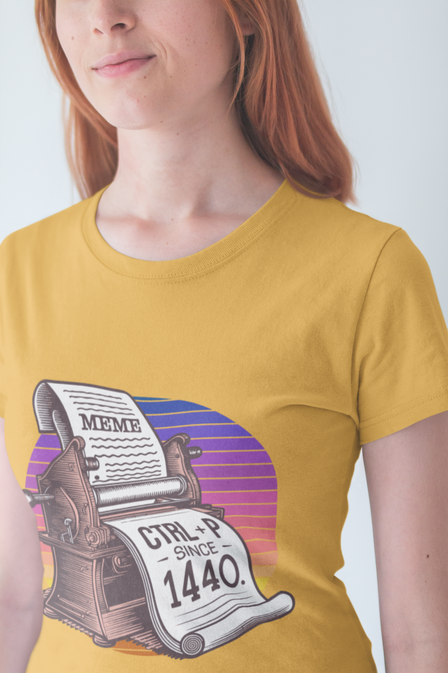 CTRL + P Since 1440 Tshirt – The Printing Press Meme Edition
