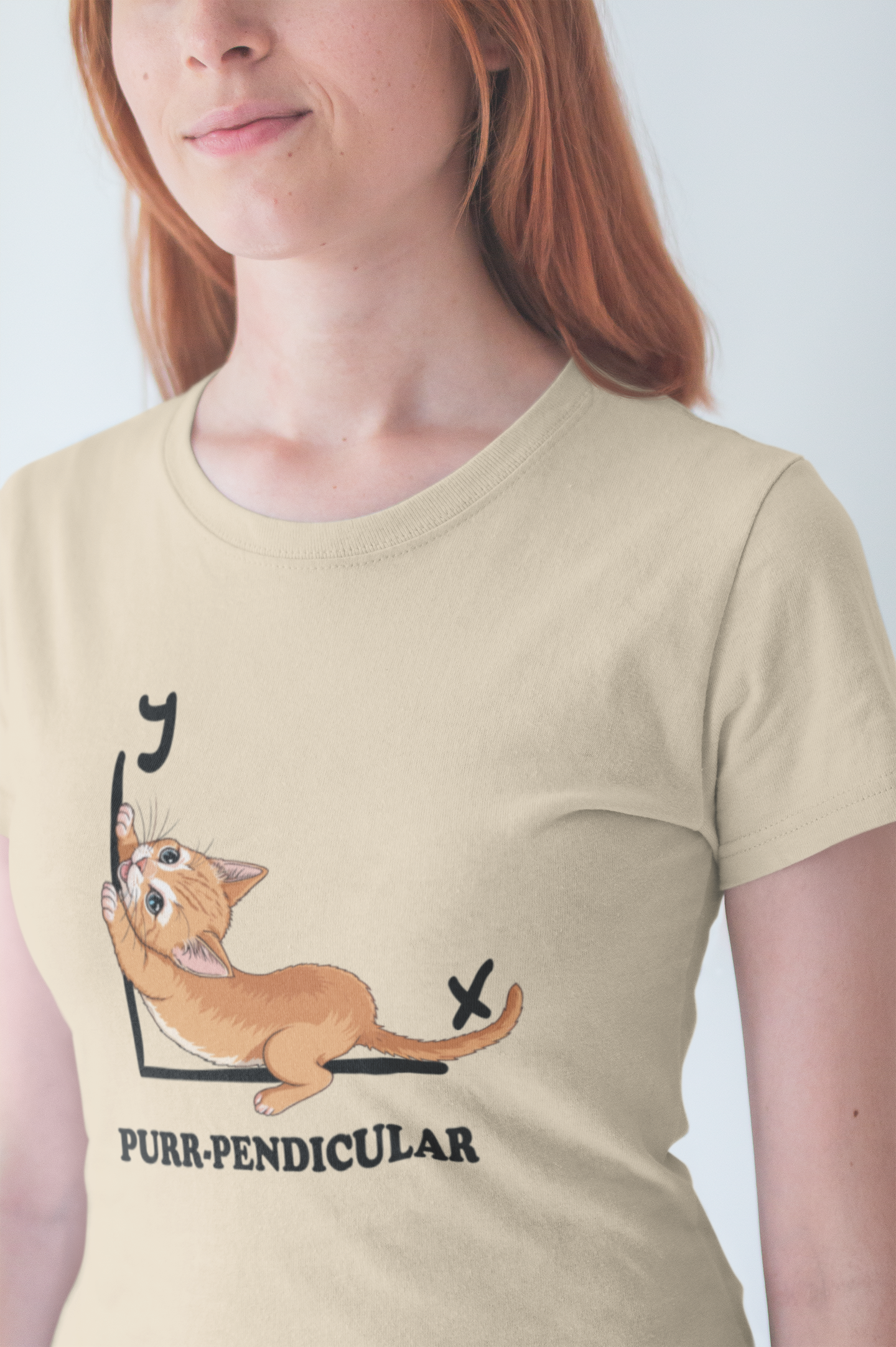 Pendecular Math Cat Pun Shirt – Purr-pendicular Perpendicular Lines Graphic ...