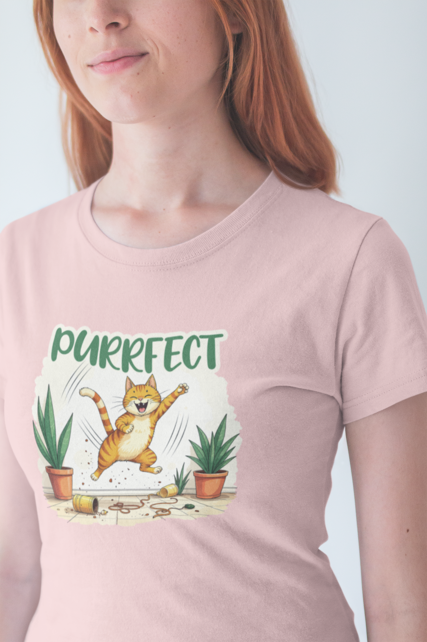 Purrfect Chaos Shirt Funny Cat Lover Tee for Pet Parents Who Embrace the Hairballs Mayhem and Mischief With Love and Laughter