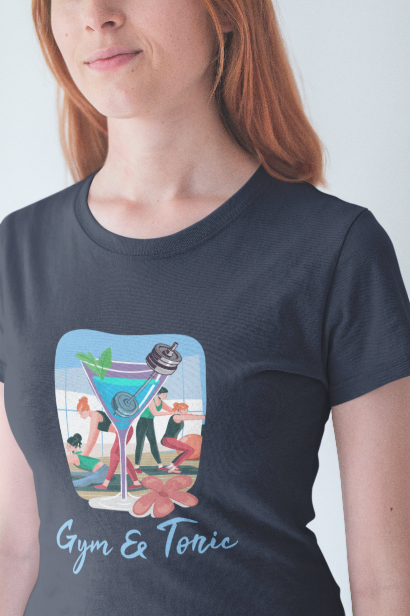Gym and Tonic Tee, Fitness Pun Shirt, Workout Humor Graphic, Exercise and Fun Top, Healthy Balance Gift