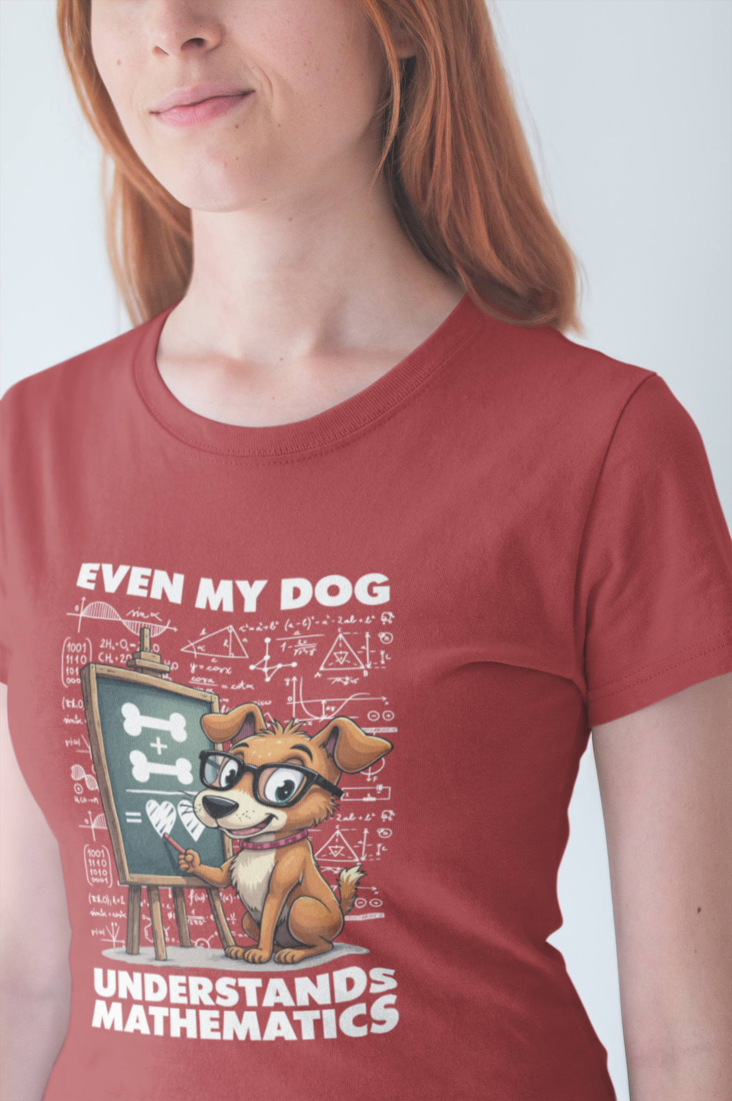 Math Lover Dog Shirt – Even My Dog Gets Math Humor