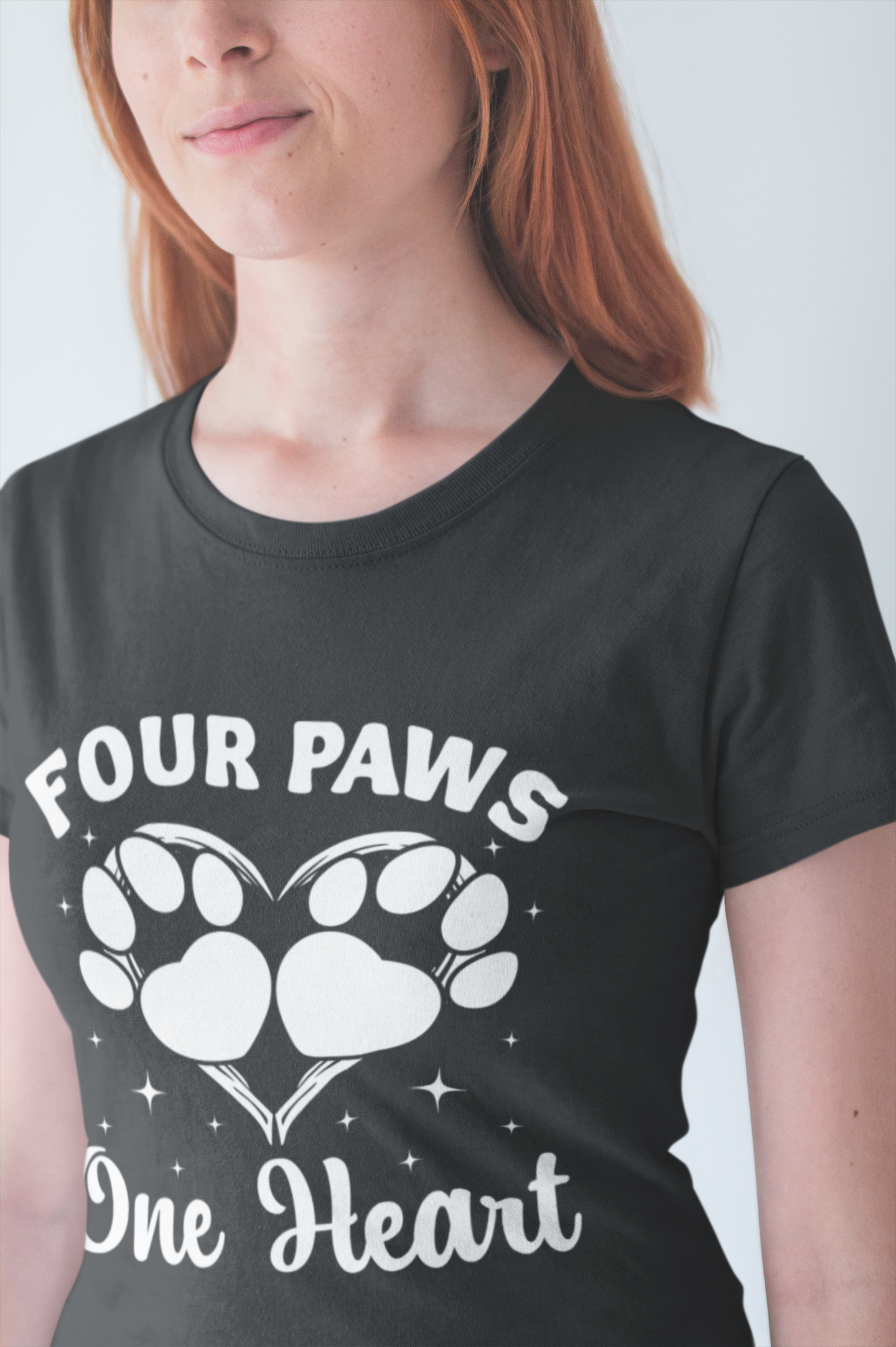 Four Paws, One Heart T-Shirt
