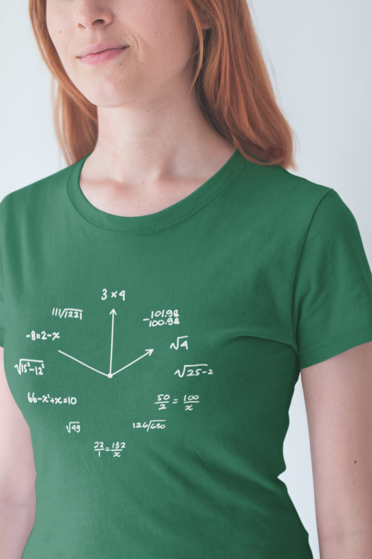 Math Clock T-Shirt – Funny Equations as Clock Numbers Graphic Tee