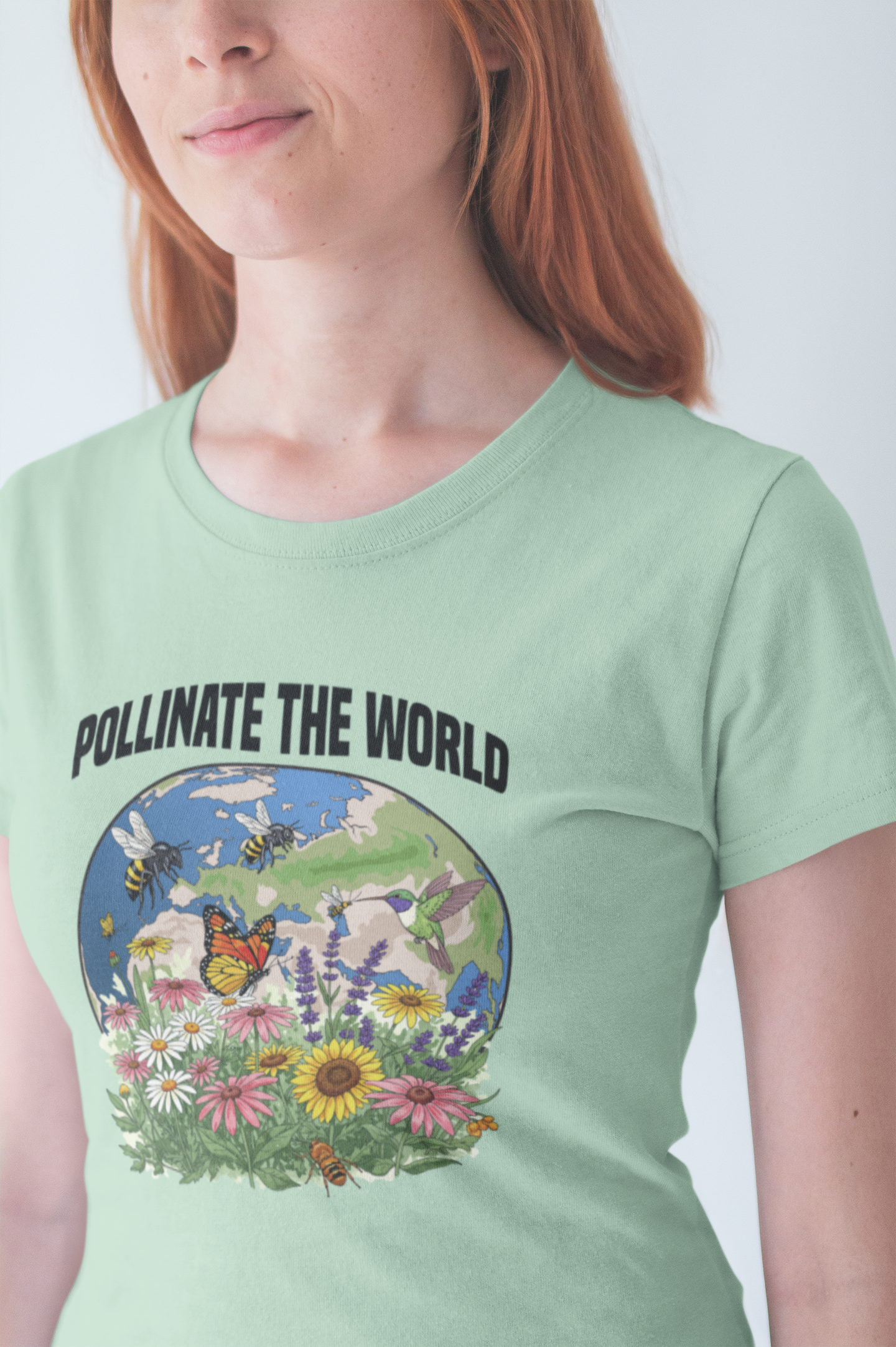 Nature’s MVP Pollinators Tee, Bee and Butterfly Shirt, Eco Awareness Graphic Tee, Garden Life Top, Wildlife Hero Gift