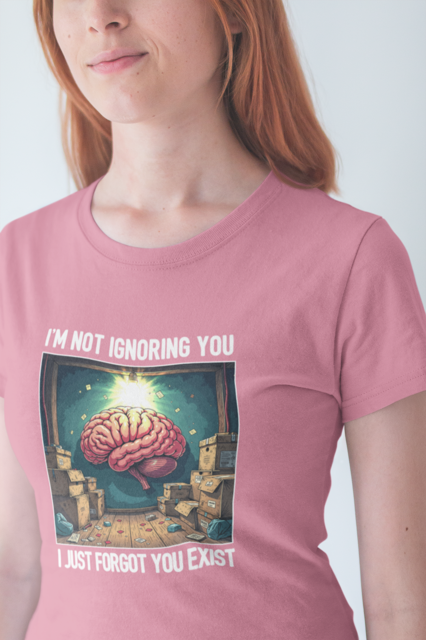 I’m Not Ignoring You I Just Forgot You Exist Tee, Selective Memory Humor Shirt, Forgetful Personality Graphic Tee, Funny Ghost Mode Gift