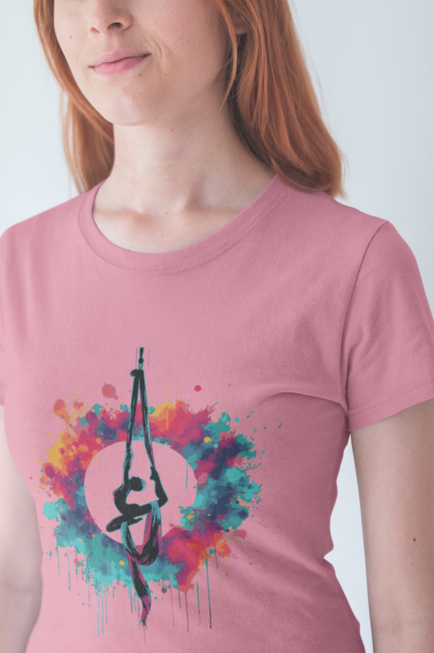 Aerialist Colorsplash Aerial Yoga Artistic Movement T-Shirt