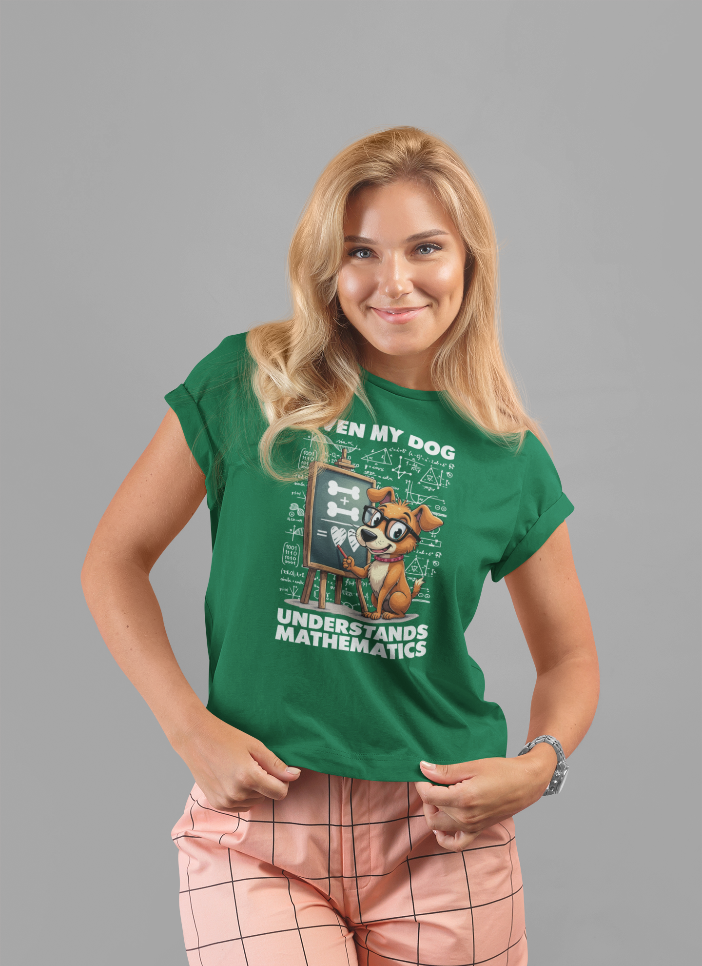 Math Lover Dog Shirt – Even My Dog Gets Math Humor