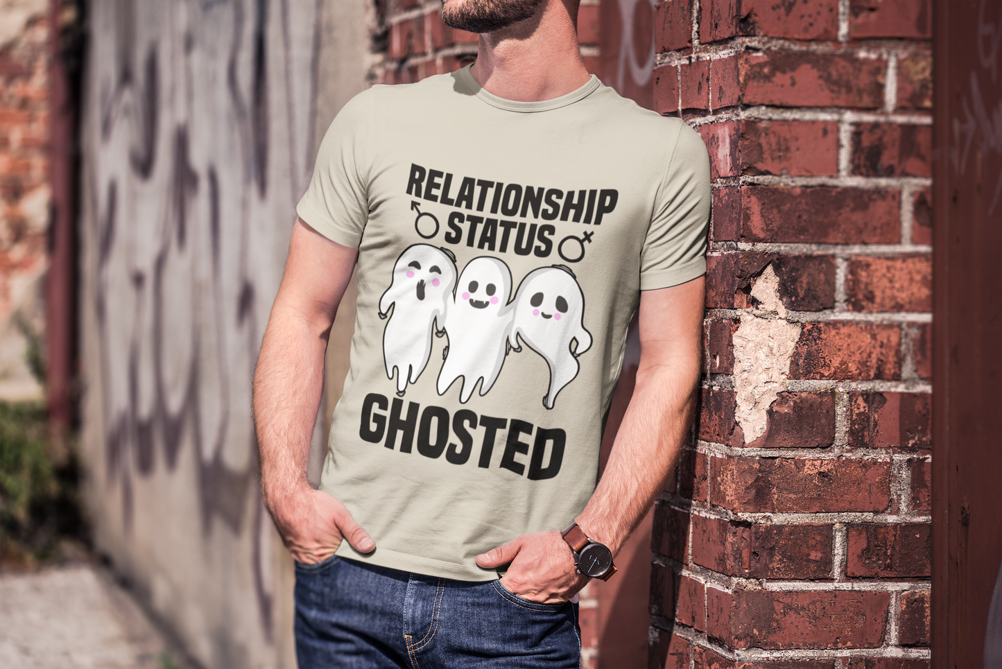 Relationship status ghosted - unisex tshirt