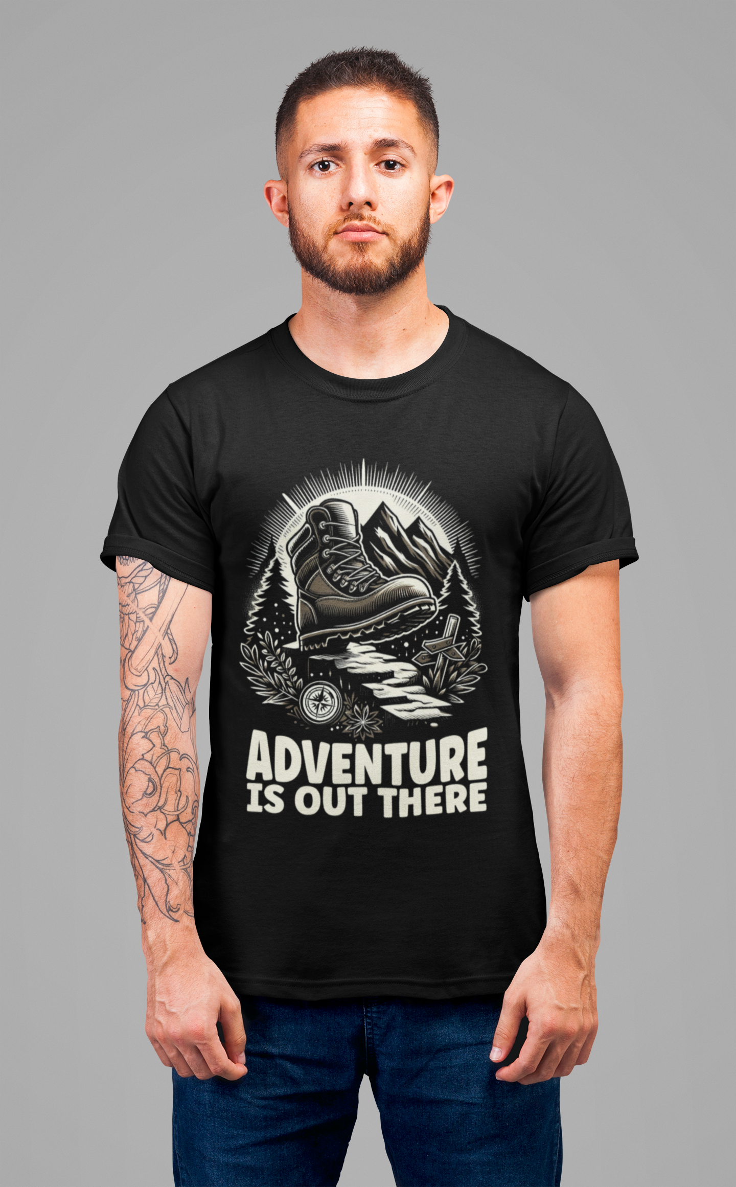 Explore More Worry Less Hiking Adventure Boot T-Shirt