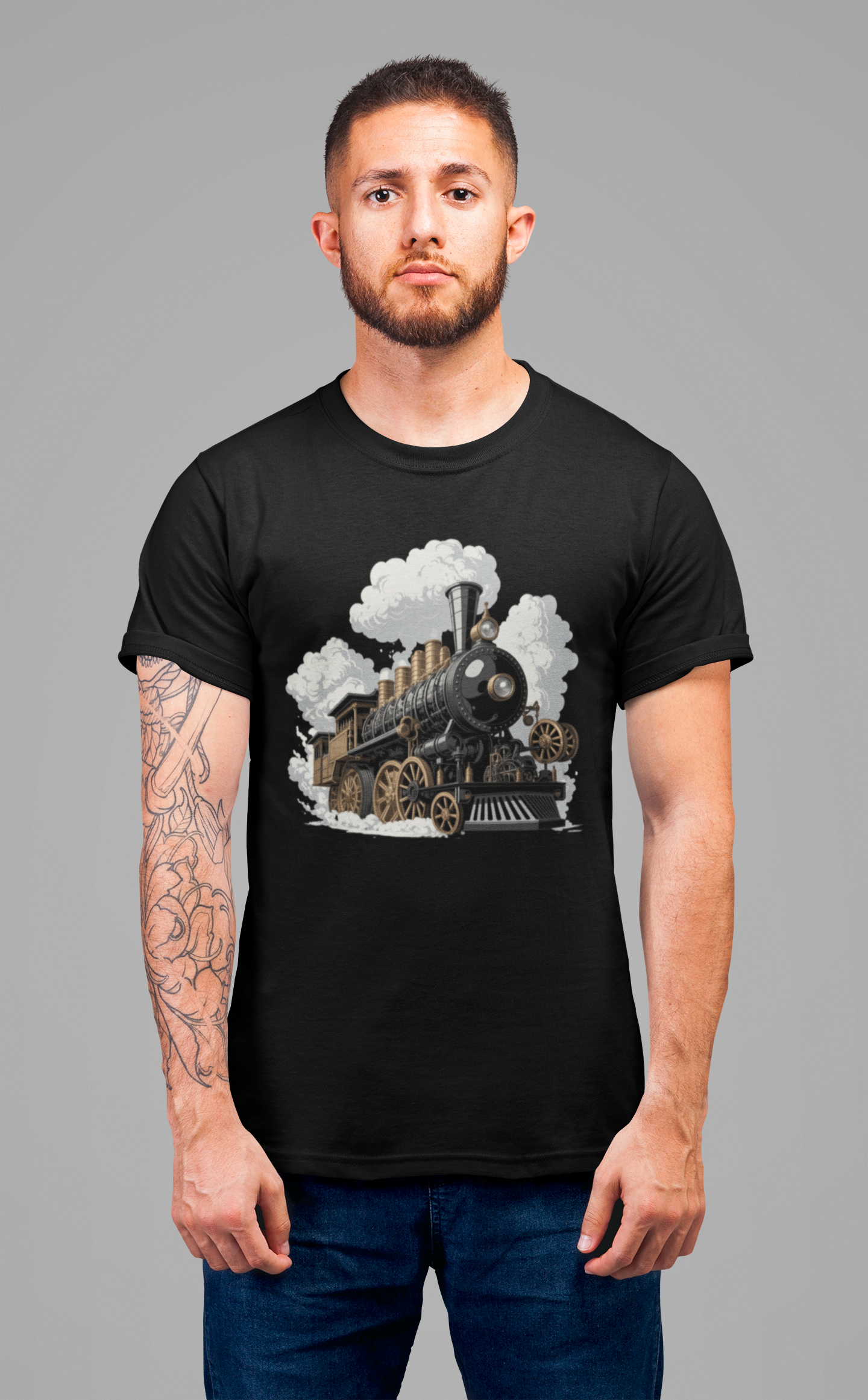 Steam locomotives Steam Power Changed Everything Tshirt – Historic Steam Train Graphic
