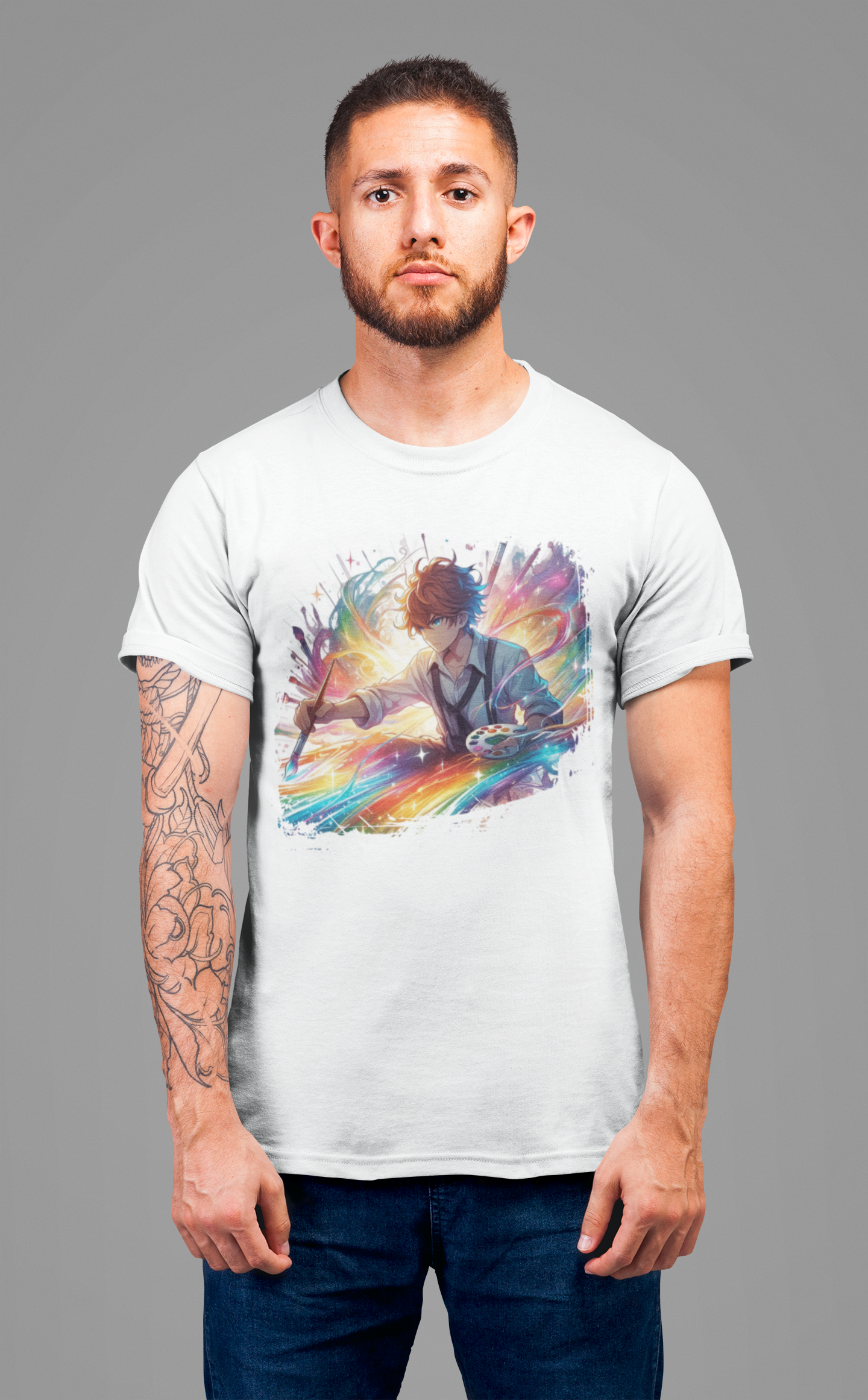 I Am The Creator Of My Destiny Shirt, Bold Painter Manifestation Tee, Artistic Power Graphic T Shirt, Spiritual Anime Apparel, Self Expression Top