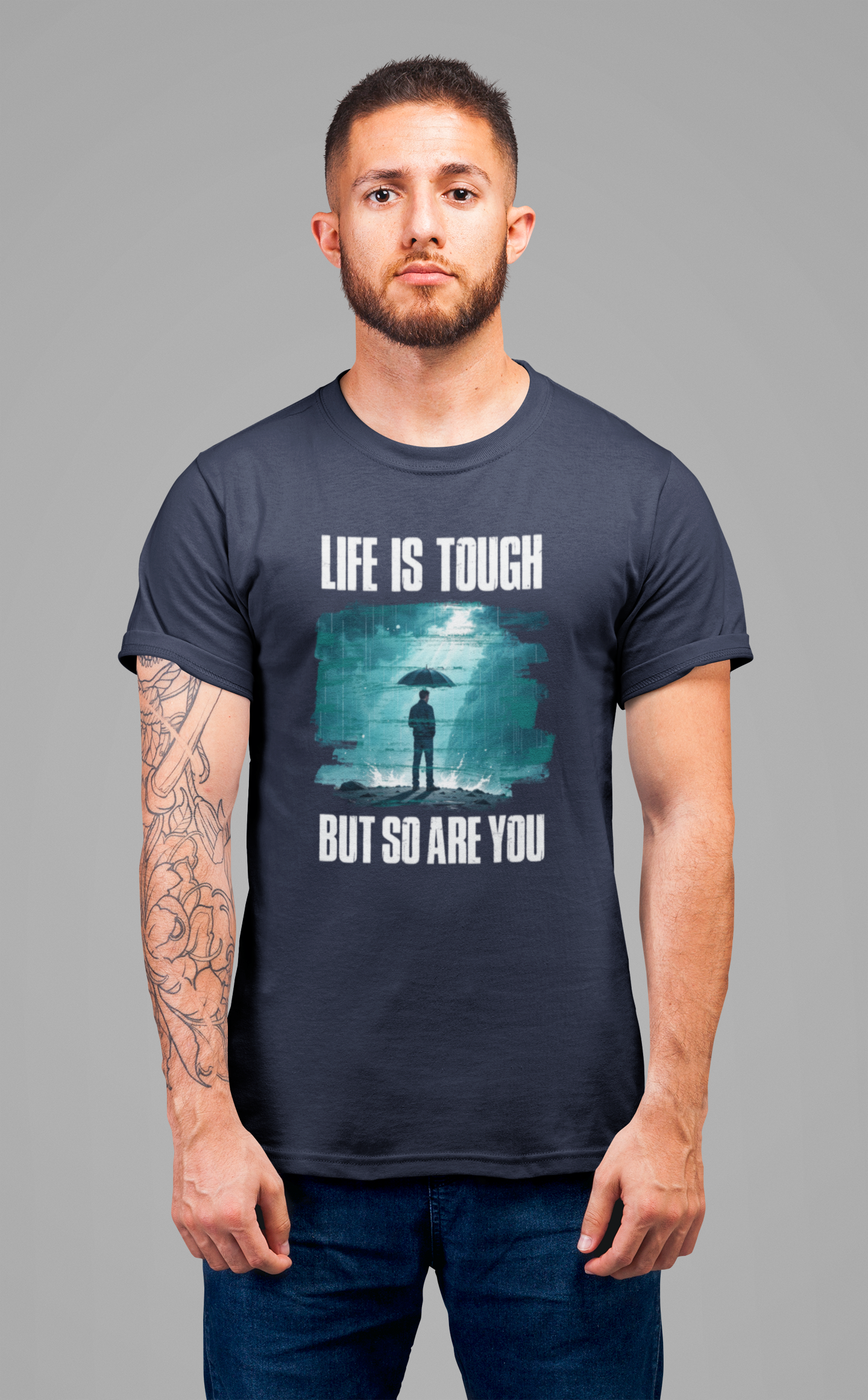 Life is Tough but So Are YOU Tee, Encouragement Quote Shirt, Resilience Boost Tee, Inner Strength Graphic, Positive Message Gift