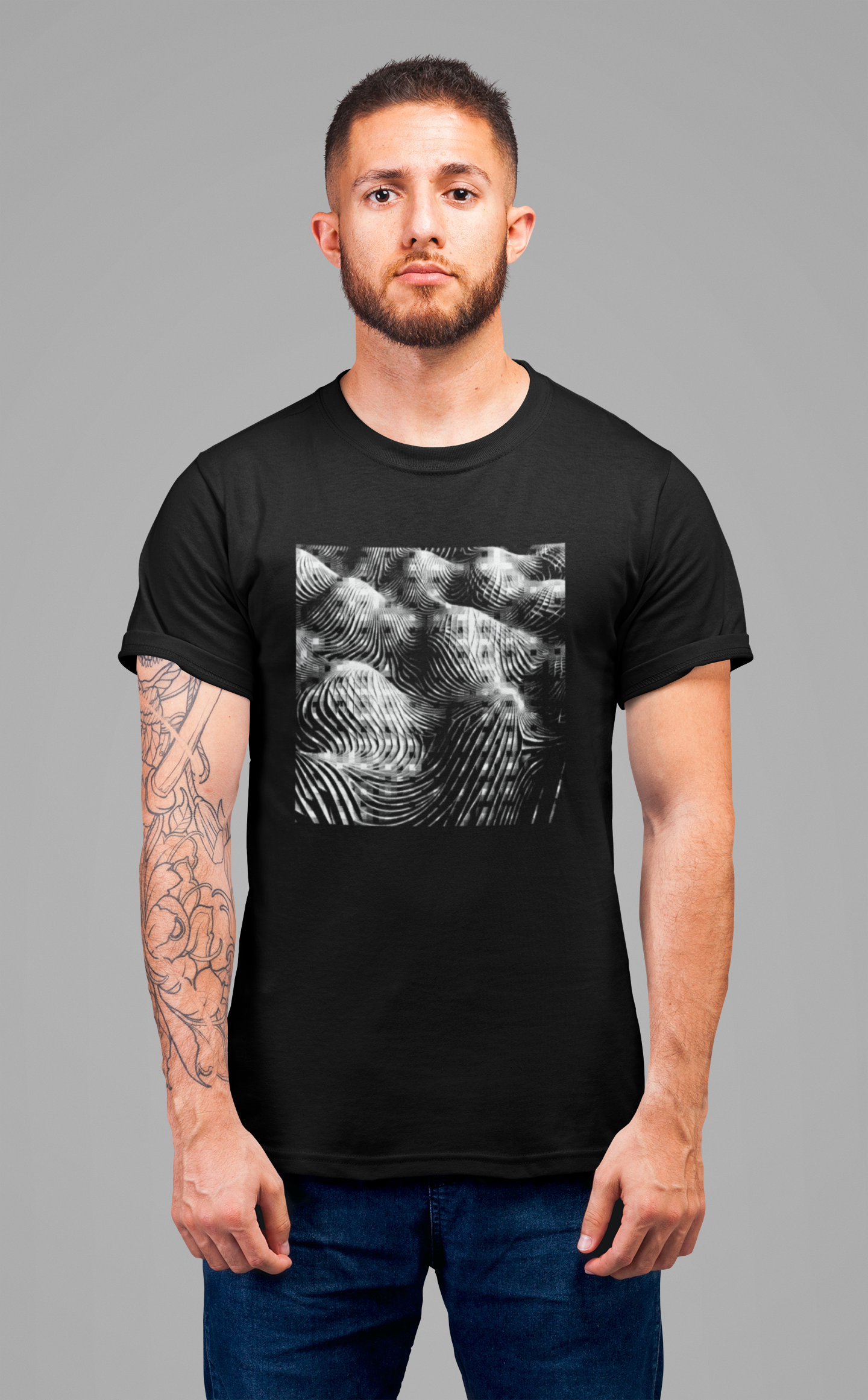 Diamond Tessellation – Grid Pattern Geometric Graphic T-Shirt
