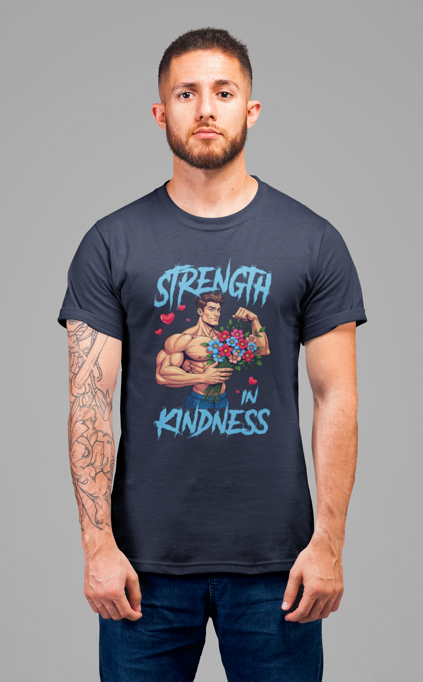 Strength in Kindness Shirt Bold Message Graphic Tee Inspiring Statement for Empaths Teachers Healers and Everyday Compassion Warriors