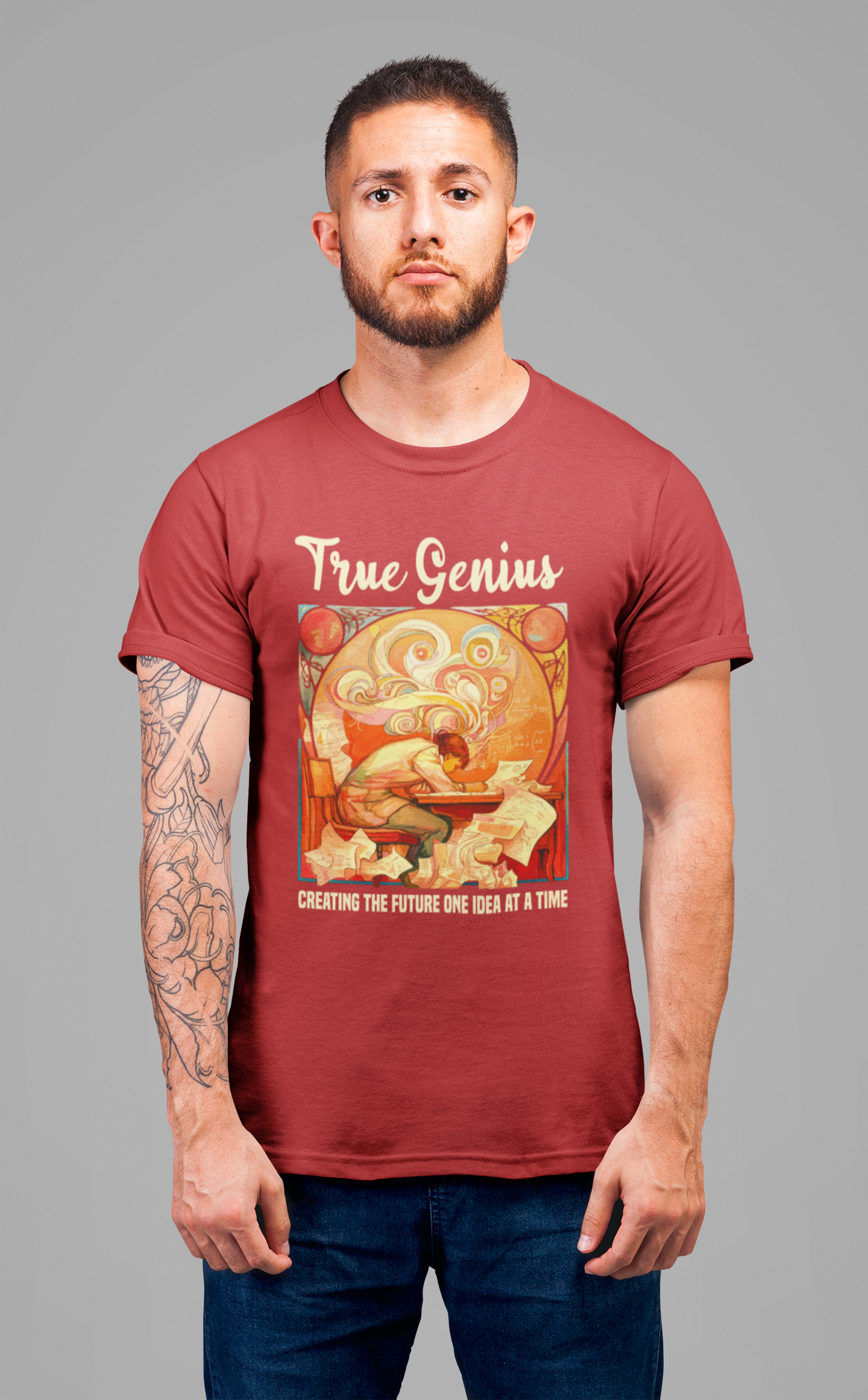 Genius at Work Tee, Smart Humor Shirt, Academic Energy Top, Funny Intelligence Graphic Tee, Clever Nerd Gift