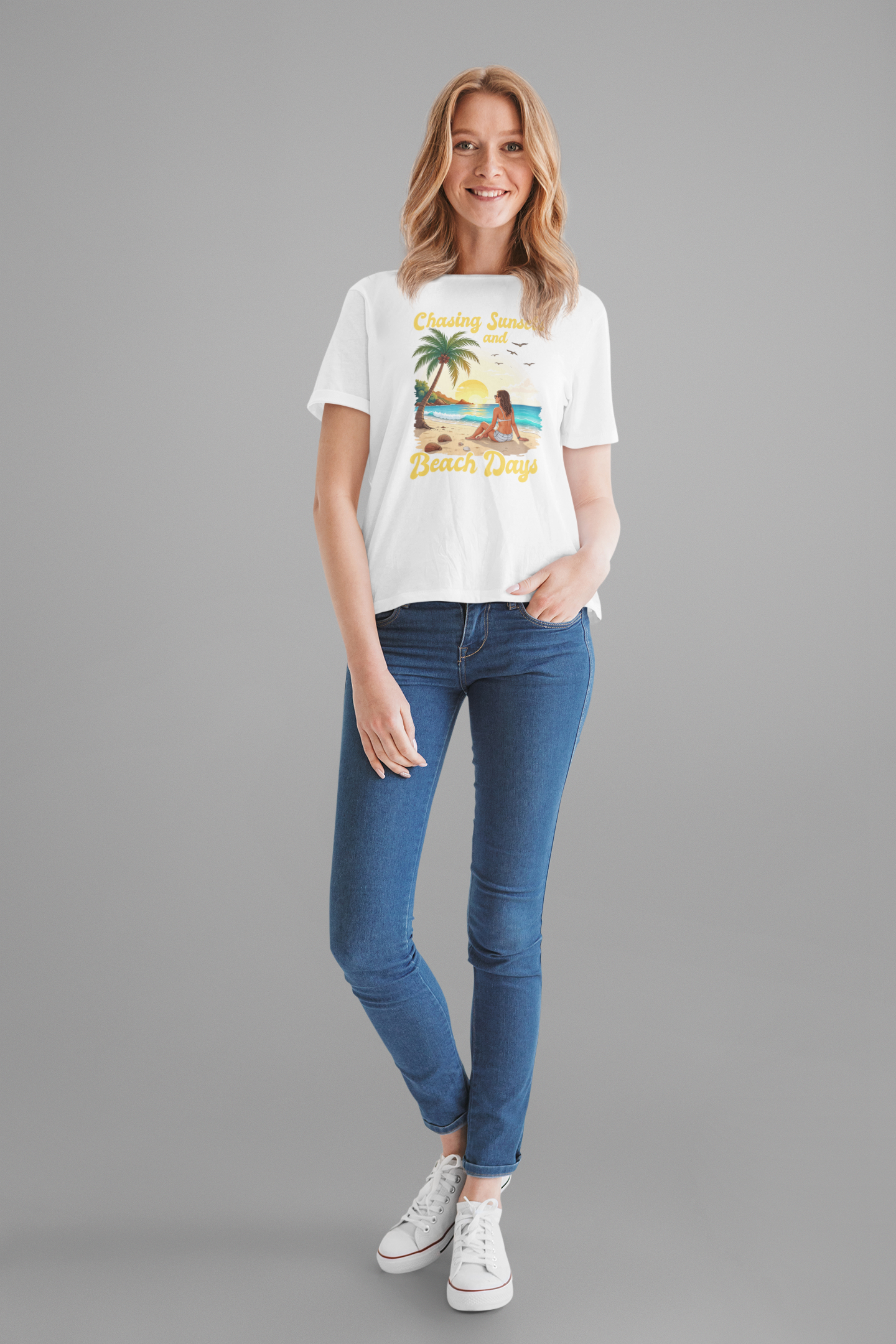 Chasing Sunsets and Beach Days Summer Escape T-Shirt