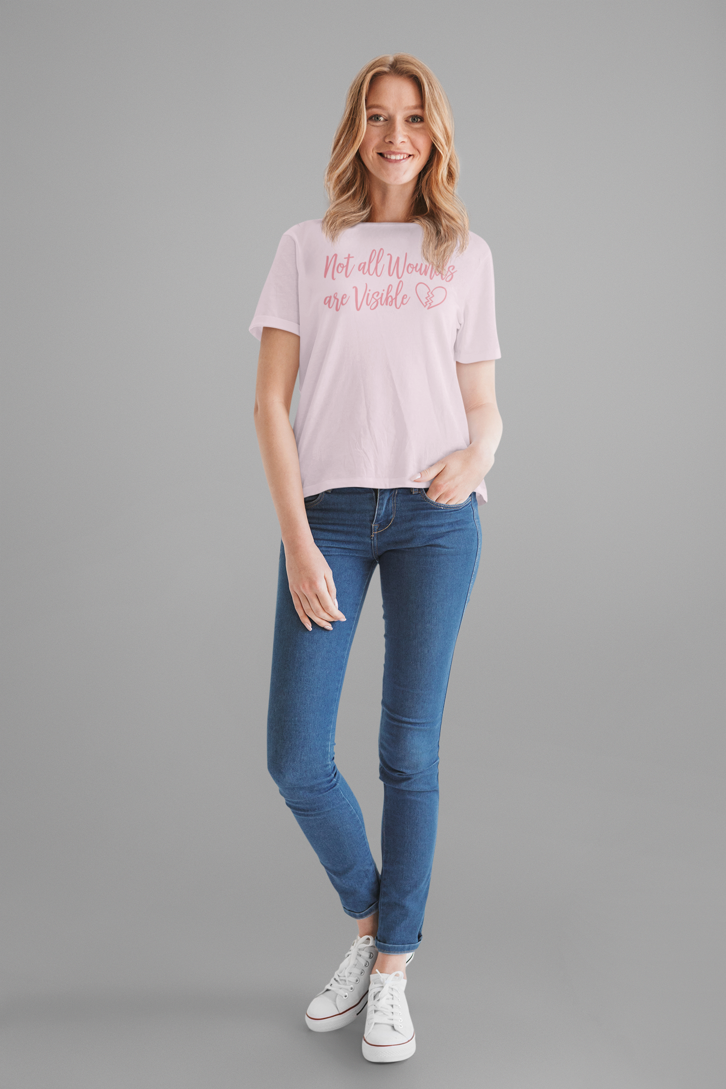 Not All Wounds Are Visible Official Graphic Statement Tee for Mental Health Warriors and Advocates of Inner Strength and Truth