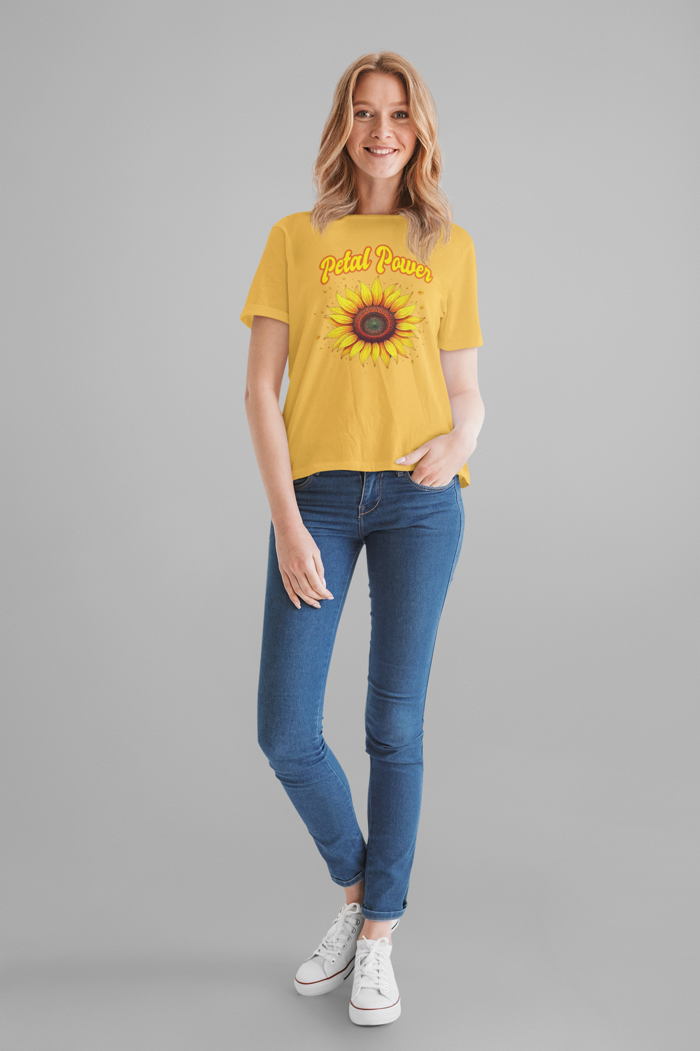 Petal Power Tee, Floral Mood Shirt, Garden Girl Top, Spring Energy Graphic, Nature Strength Gift Tee