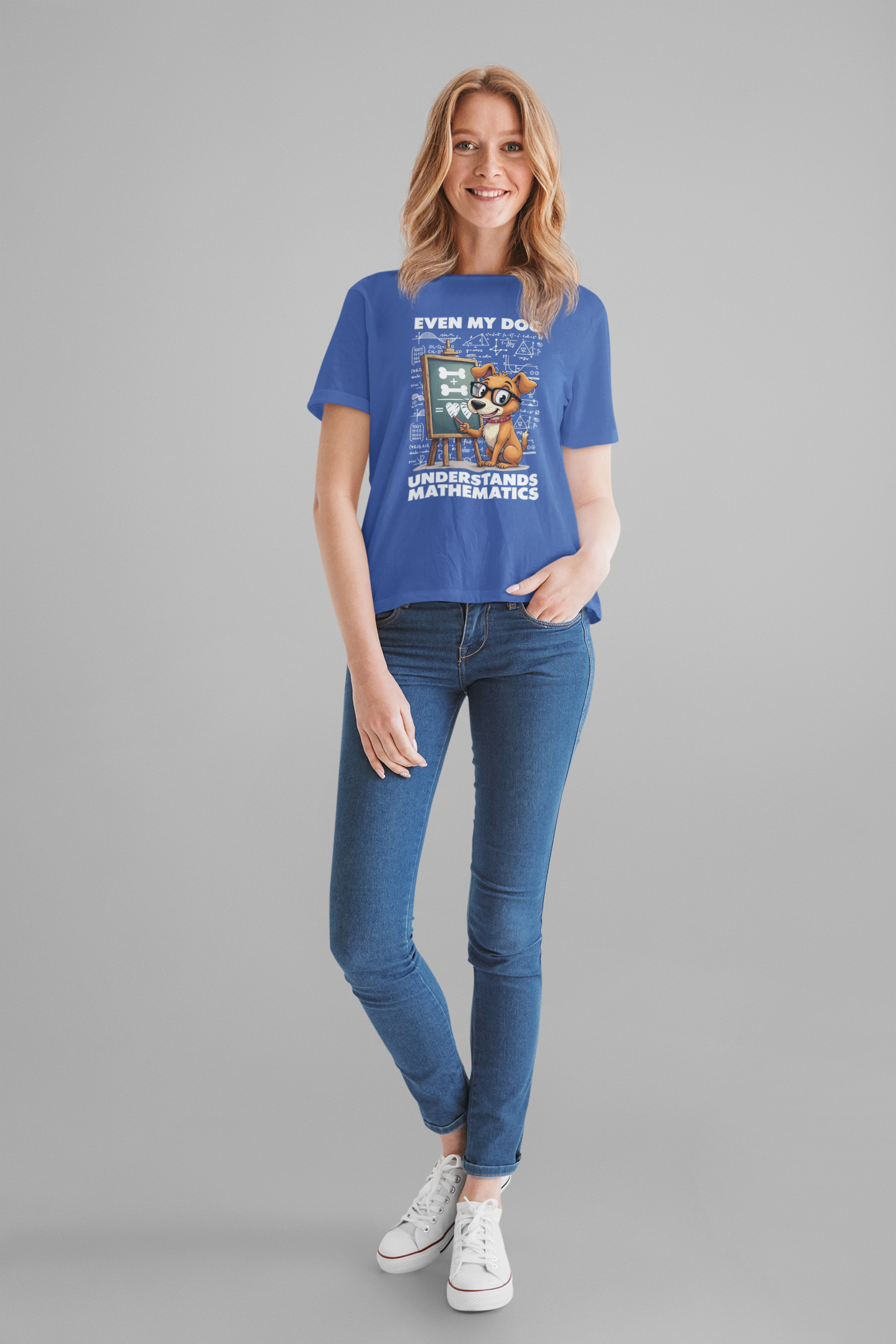 Math Lover Dog Shirt – Even My Dog Gets Math Humor