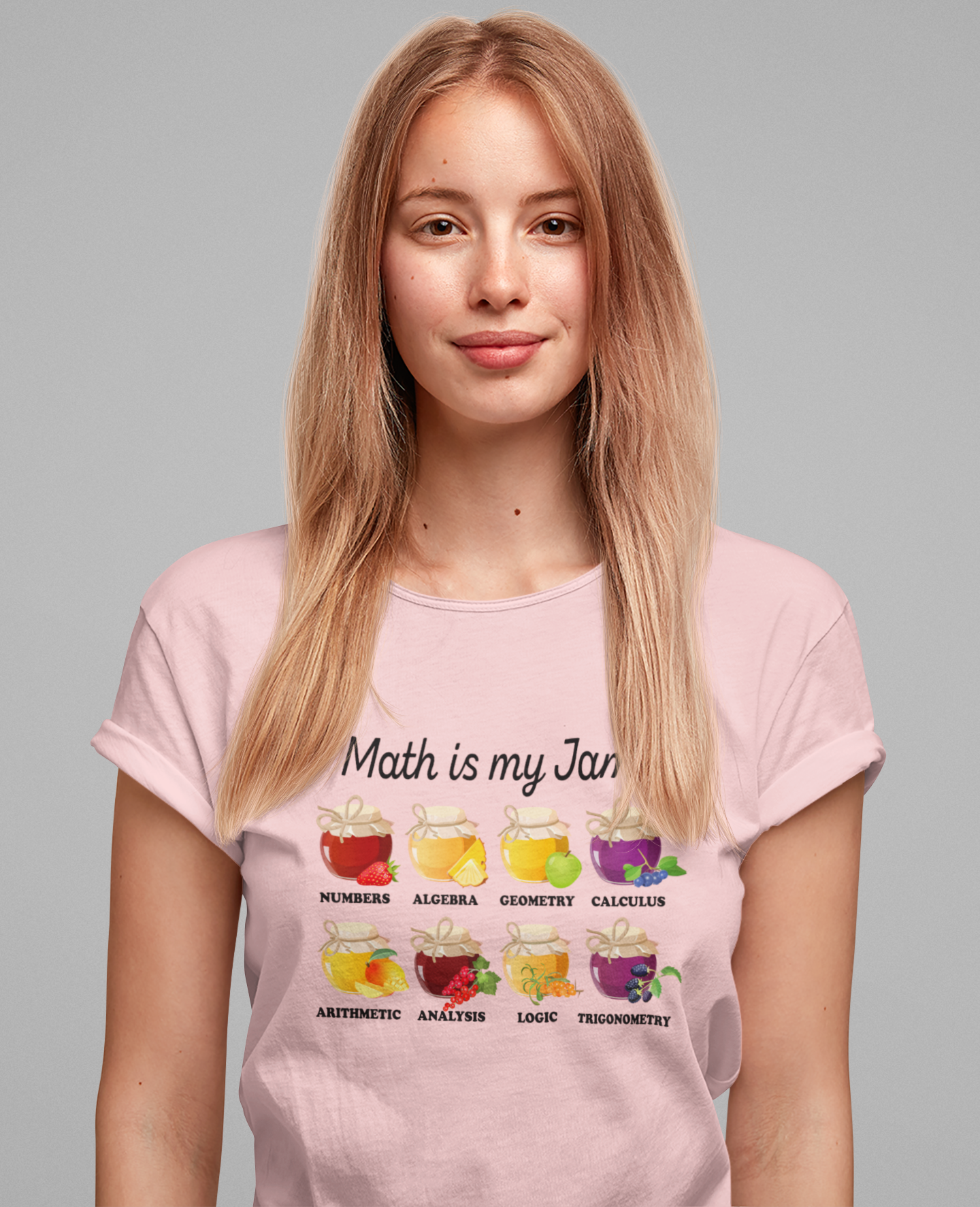 Math Is My Jam T-Shirt – Funny Math Lover Jam Jars Graphic Tee