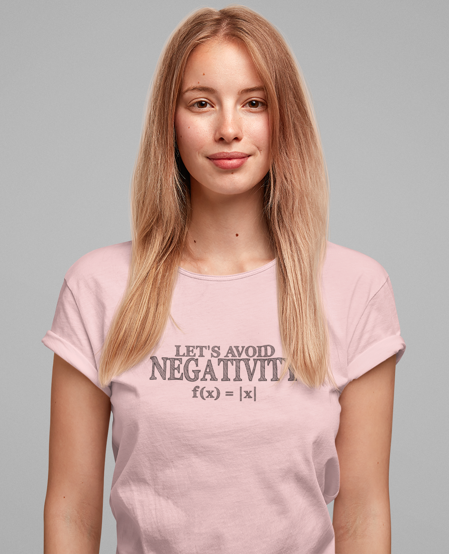 Math Positivity Tee – Let’s Avoid Negativity f(x) = |x| Graphic