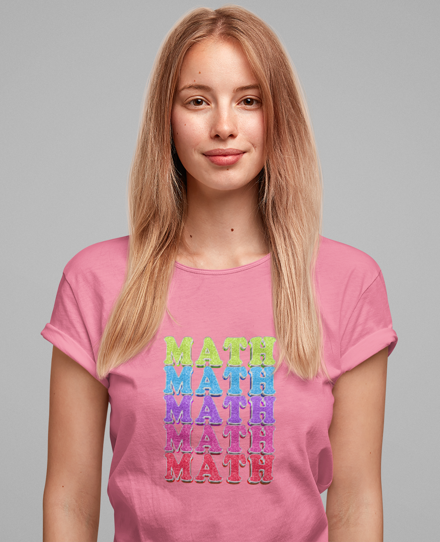 Math Repeated Tshirt – Bold Typography Design for Math Enthusiasts