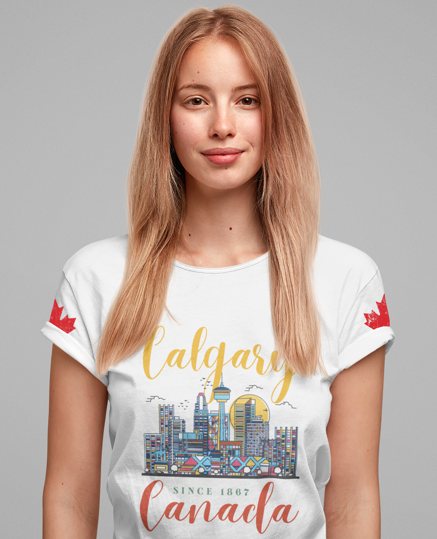 Calgary Canada Skyline Since 1867 T-Shirt