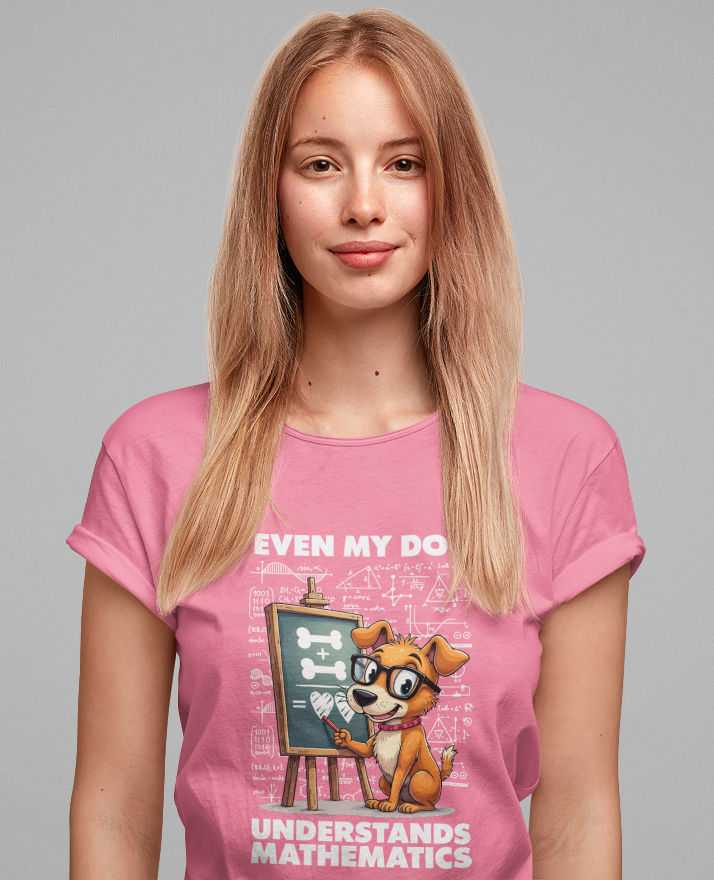 Math Lover Dog Shirt – Even My Dog Gets Math Humor