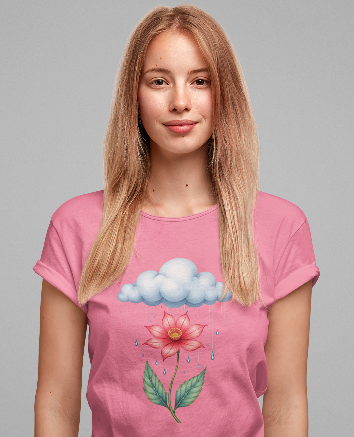No Rain No Flowers Shirt Uplifting Growth Message Tee for Resilient Souls Who Know That Every Storm Brings Something Beautiful to Bloom