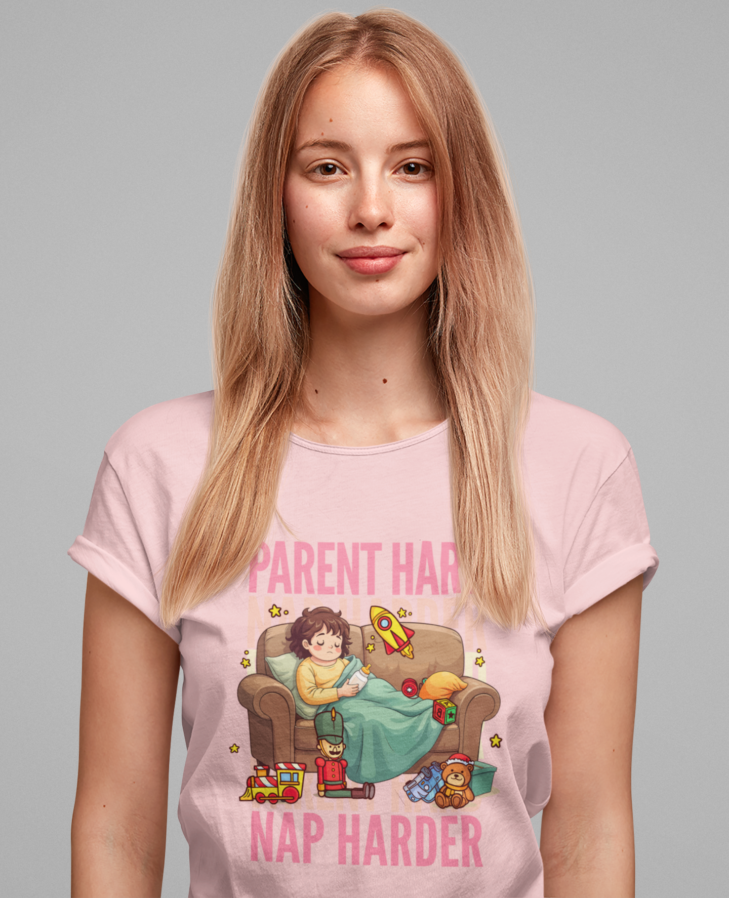 Parent Hard Nap Harder Tee, Funny Parenting Life Shirt, Tired Parent Graphic Tee, Sleepless Caregiver Top, Family Survival Gift