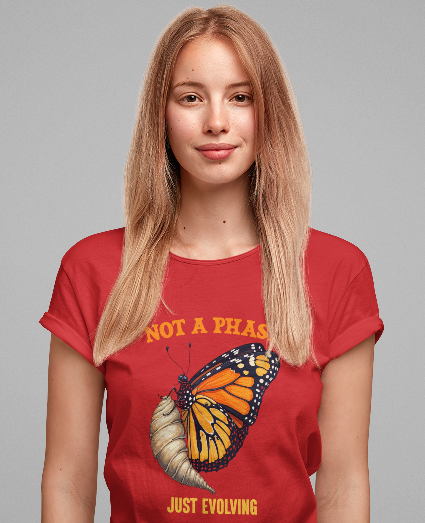 Not a Phase Just Evolving T-Shirt – Monarch Butterfly Transformation Tee