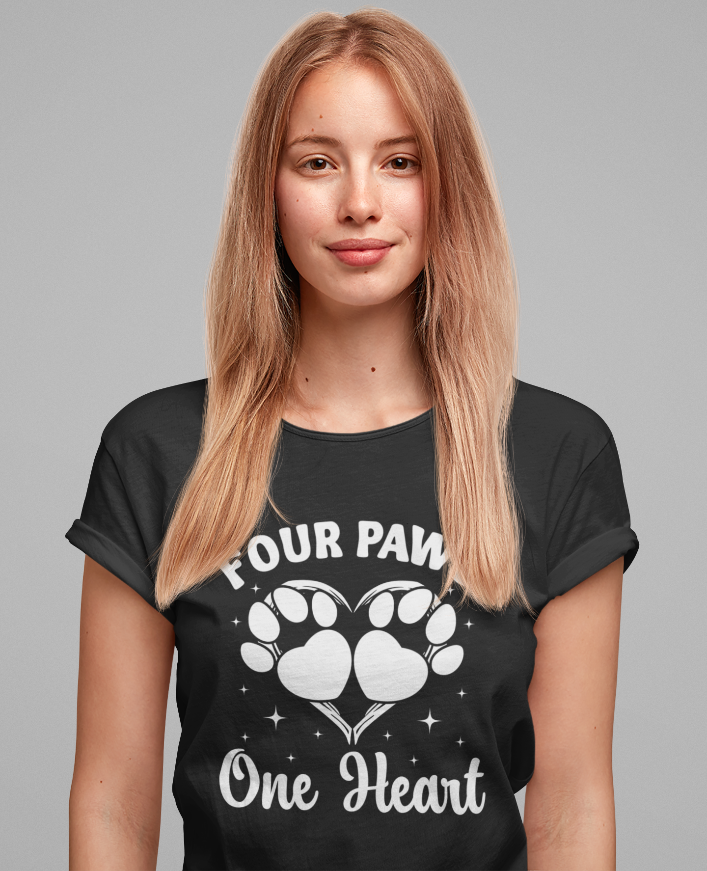 Four Paws, One Heart T-Shirt