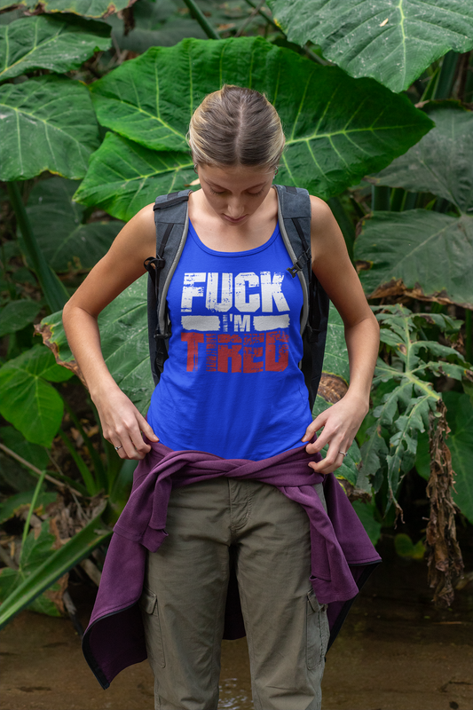 F* I’m Tired! - Funny Exhausted Energy Tank Top